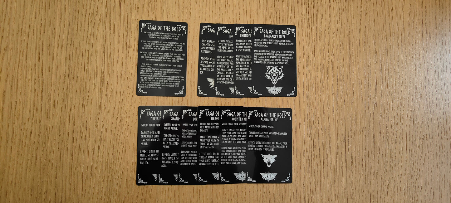 Space Viking Wolves - Strategy Cards