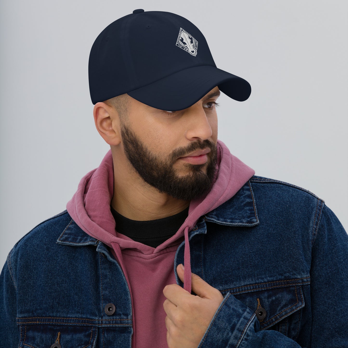 Space Viking Wolf Skull - Dad hat