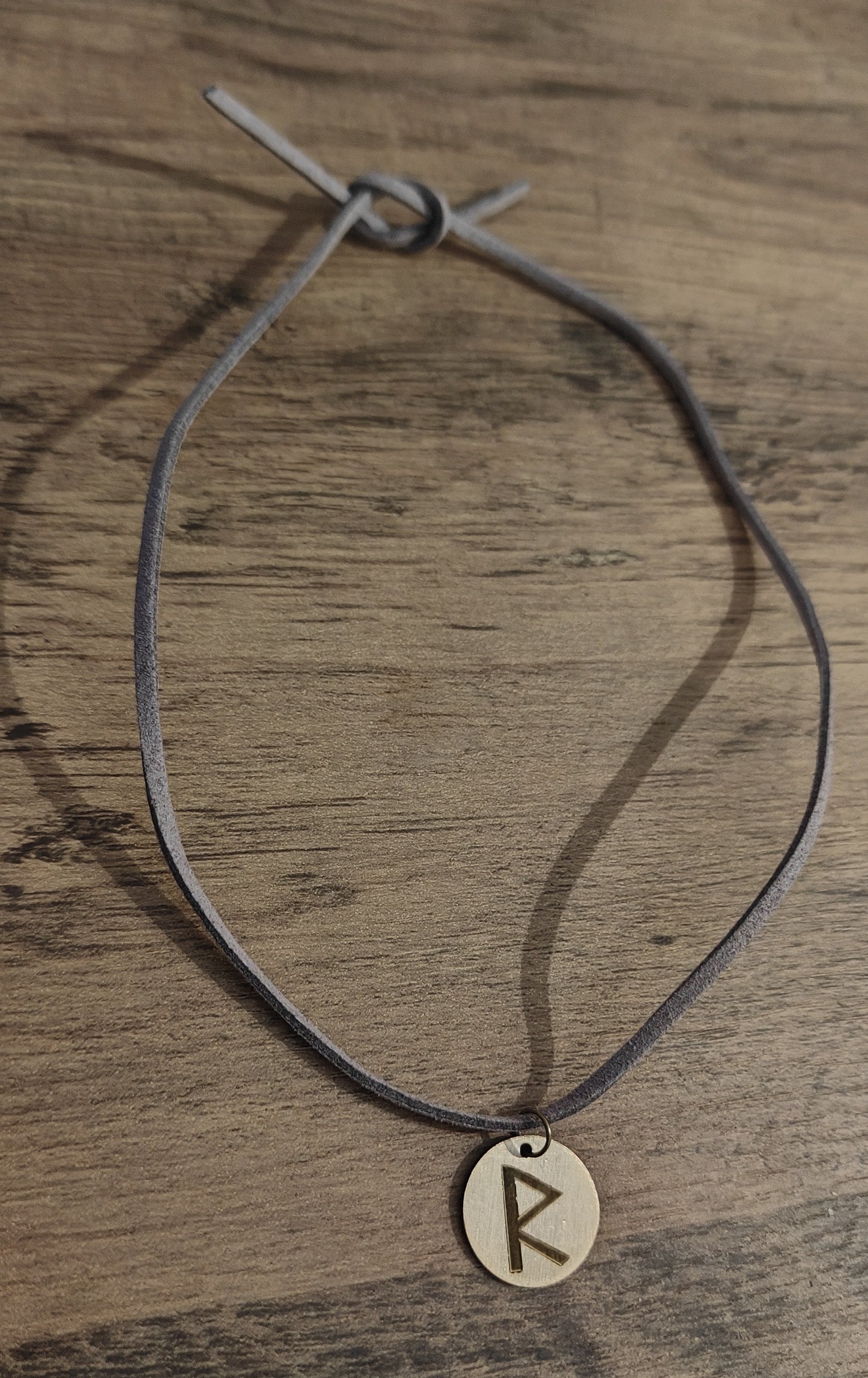 GrimDark Brass necklace - Space Viking Wolf R