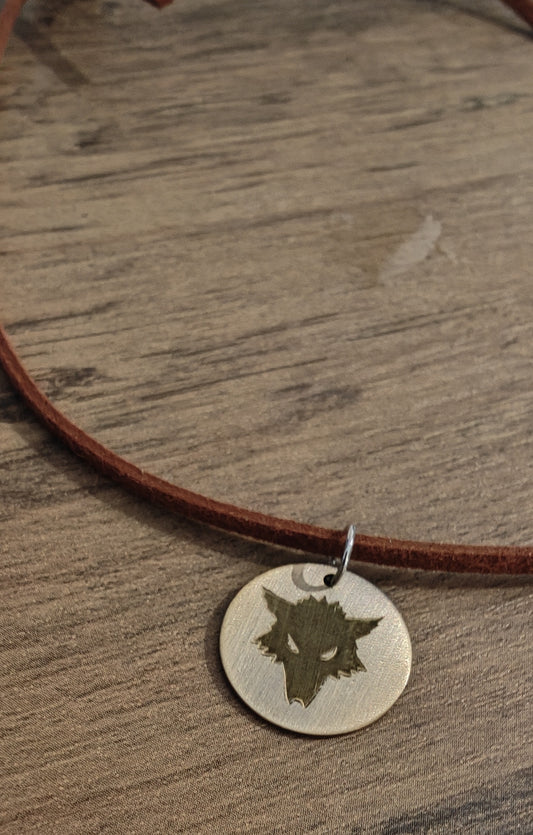 GrimDark Brass necklace - Wolf FC