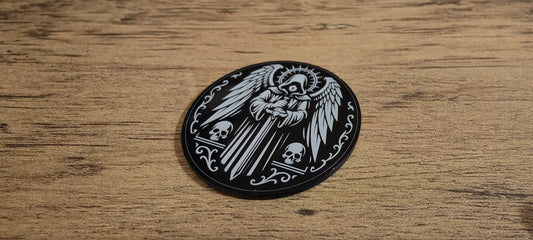 5 GrimDark Acrylic Objective markers - Dark Angels Knight