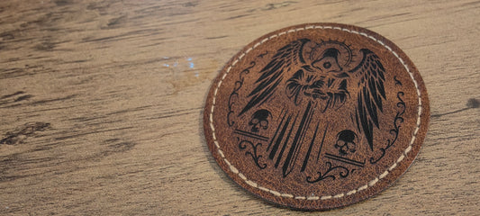 GrimDark Dark Angel Knight Leather Patch