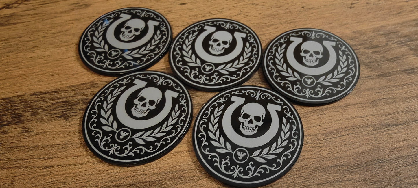 5 GrimDark Acrylic Objective markers - Ultramarines