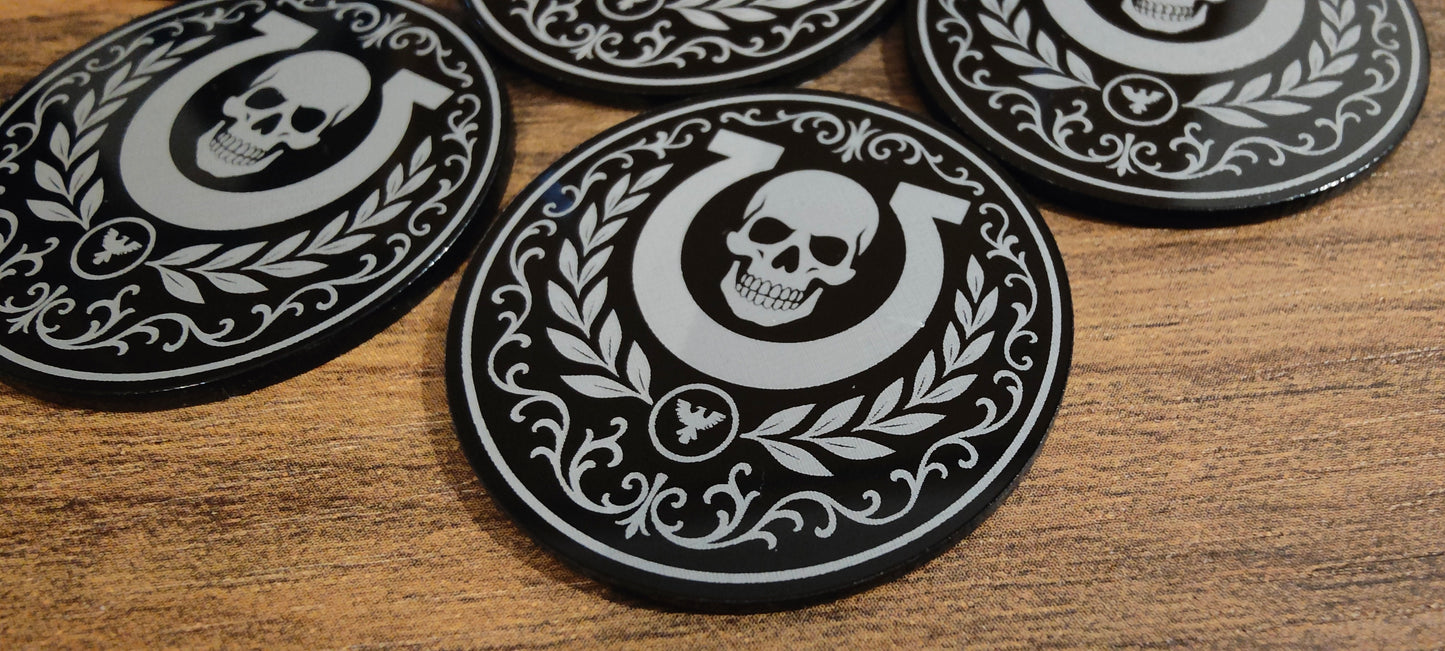 5 GrimDark Acrylic Objective markers - Ultramarines