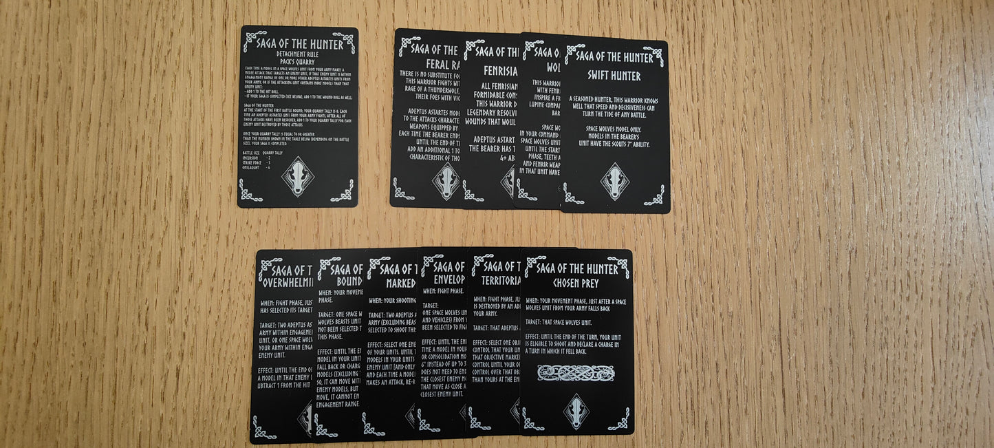 Space Viking Wolves - Strategy Cards