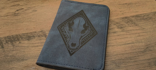 Grimdark Wallet - Space Viking Wolves - Blue