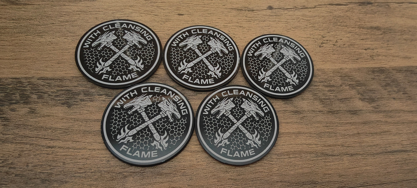 5 GrimDark Acrylic Objective markers - Salamanders
