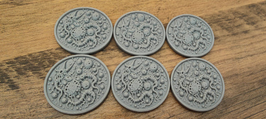 6 GrimDark 3d resin Objective markers - Infested nest
